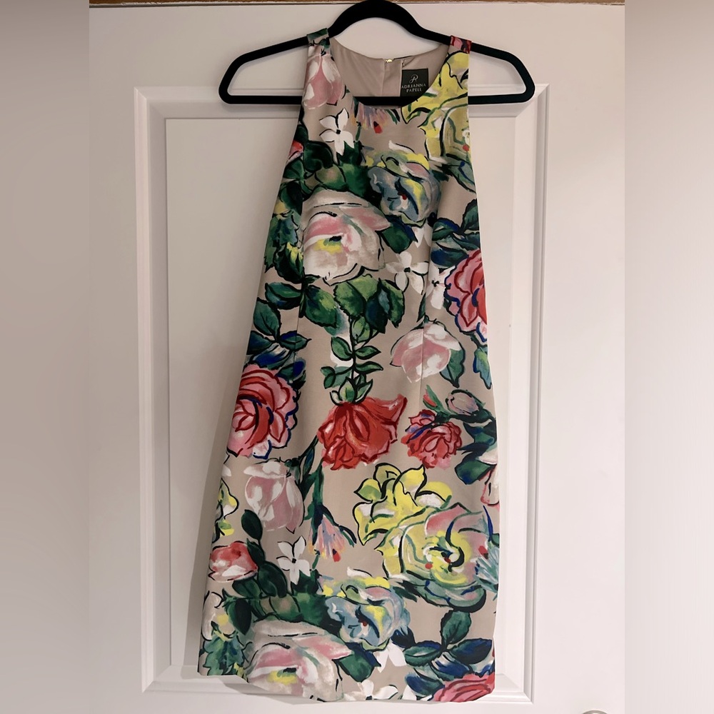 Adrianna Papell Sleeveless Floral Dress